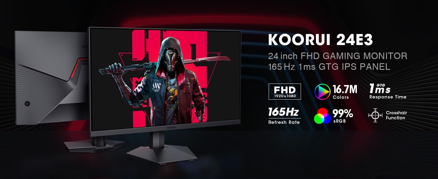 koorui 24e3, koorui in nepal, koorui nepal, koorui gaming monitor in nepal, koorui monitor in nepal, 24 inch monitor in nepal, 165hz monitor in nepal, koorui 24E3 gaming monitor in nepal, koorui 24e3 gaming monitor price in nepal, 24 Inch FHD Gaming Monitor, High-Resolution Gaming Monitor, Immersive monitor, Fast Response Time Monitor, Ultra-Wide Quad HD Monitor, Optimized for PC Gaming, Smooth 165Hz Refresh Rate, Enhanced Visuals Gaming Display, Immersive Gaming Experience, Crisp QHD Gaming Monitor, Ergonomic Tilt Adjustment, Ultra-Thin Bezel Design, Anti-Glare Gaming Screen, Reduced Blue Light Monitor, Stunning Visual Clarity, Improve Gaming Skills, Sleek and Modern Design, Multi-Connectivity Options, High-Performance Gaming Panel, Wide Color Gamut Display, Gaming Monitor with FreeSync, Dynamic Gaming